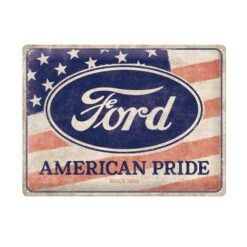 Placa decorativa de metal Ford American Pride 30x40 cm