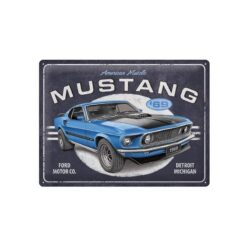 Placa decorativa de metal Ford Mustang 69 30x40 cm