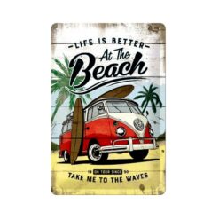 Placa de metal decorativa Volkswagen Oficial