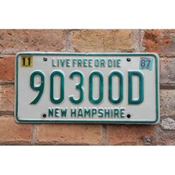 Matrículas Americanas New Hampshire 87