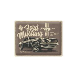 Placa de metal decorativa Mustang Oficial