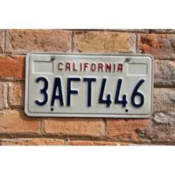 Matrículas Americanas California Año 1990