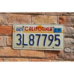 Matrículas Americanas California Año 1982