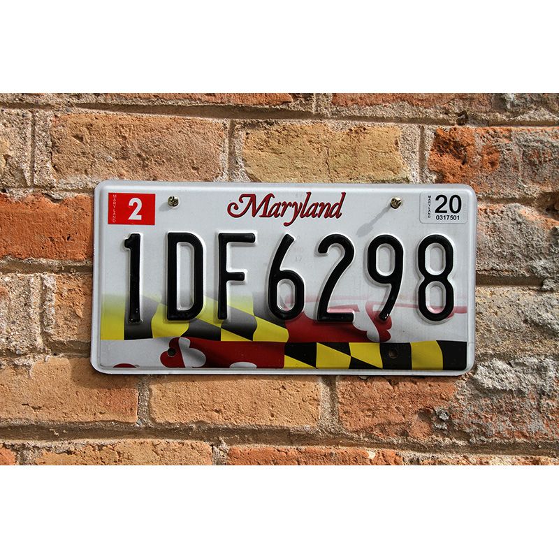 Matrículas Americanas Maryland Serie Año 2016