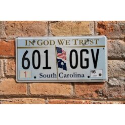 Matrículas Americanas South Carolina In God We Trust