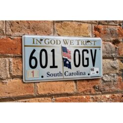 Matrículas Americanas South Carolina In God We Trust - Imagen 2