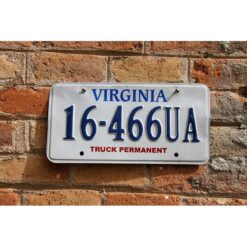 Matrículas Americanas Virginia Truck Permanent