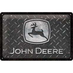 Placa decorativa John Deere Black 20x30 cm