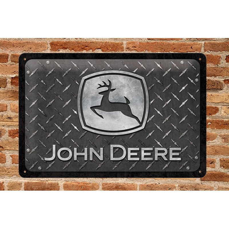 Placa decorativa John Deere Black 20x30 cm - Imagen 2