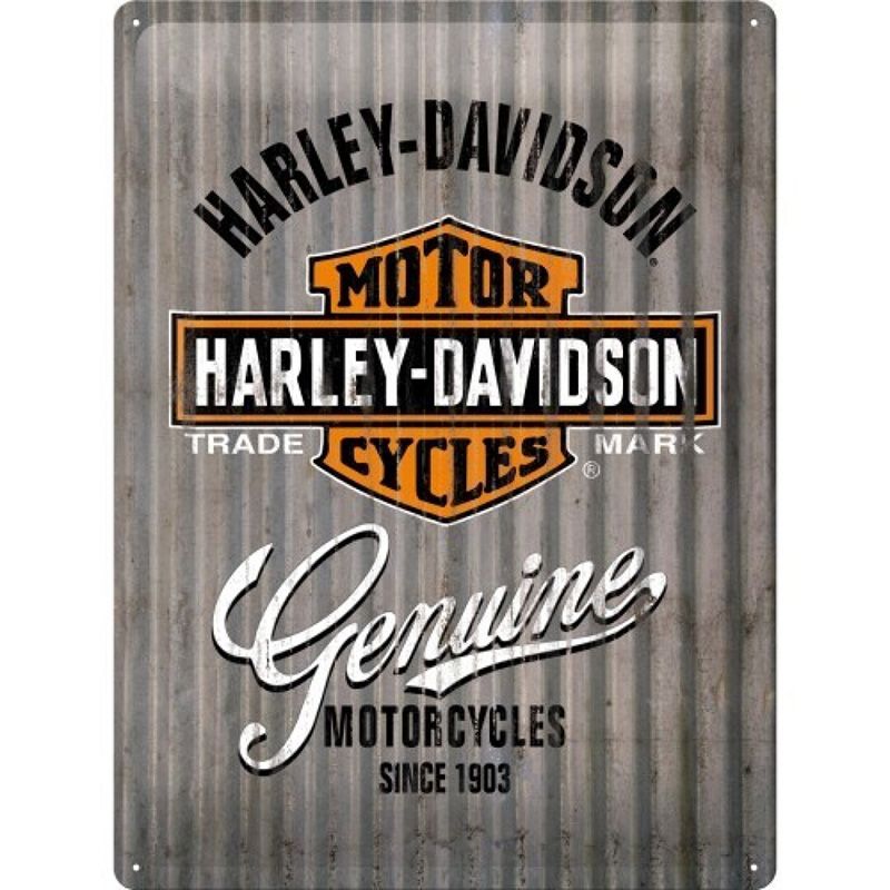 Placa decorativa Harley Davidson Old Logo 30x40 cm