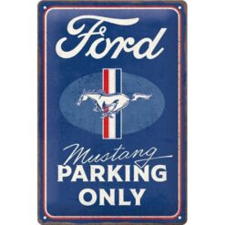 Placa decorativa Mustang Parking Oficial