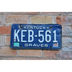 Matrículas Americanas Kentucky Año 1987