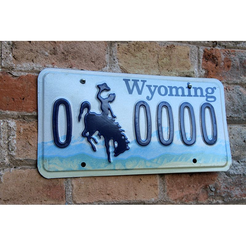 Matrículas Americanas Wyoming N-0 - Imagen 2
