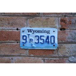 Matrículas Americanas Wyoming Moto