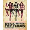 Placa Decorativa Kiss Destroys Anaheim