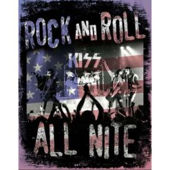 Placa Decorativa Kiss Rock And Roll