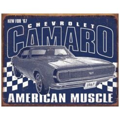 Placa Decorativa Chevrolet Camaro American Muscle