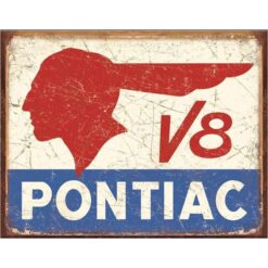 Placa Decorativa Pontiac V8 30x40 cm