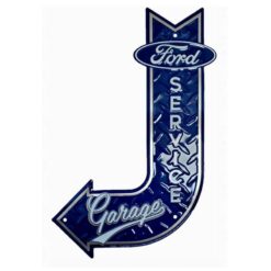 Placa Decorativa Ford Service Flecha