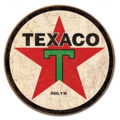 Placa Decorativa Texaco Antigua