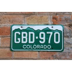 Matrículas Americanas Colorado Año 1968