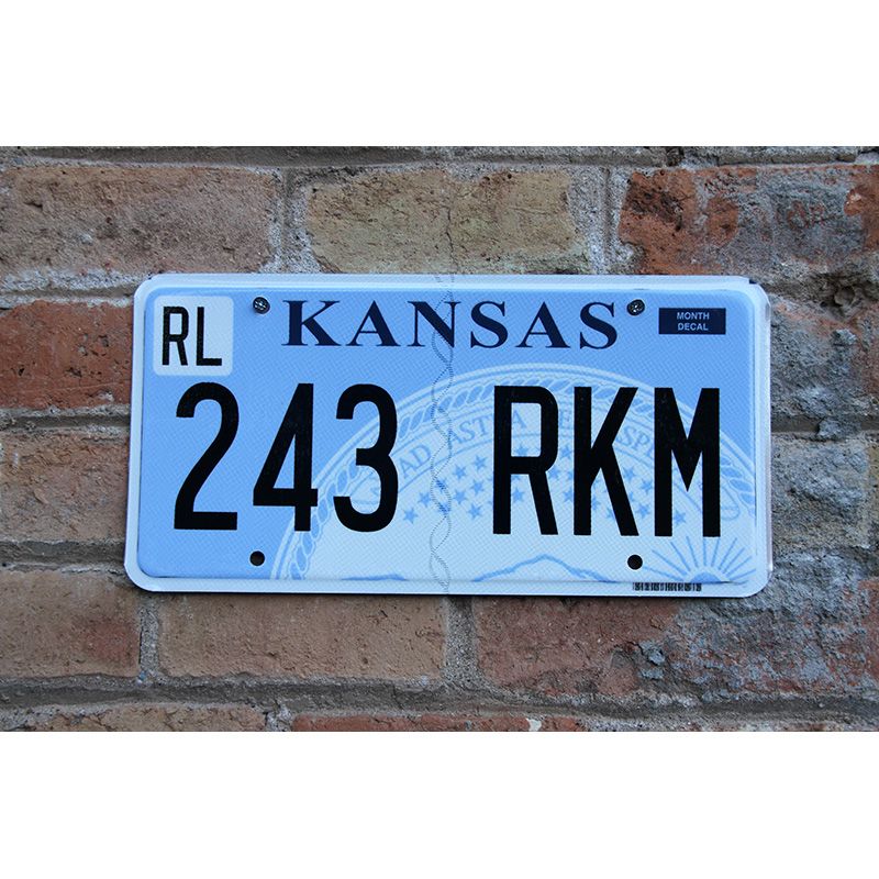 Matrículas Americanas Kansas Año 2007 Plana