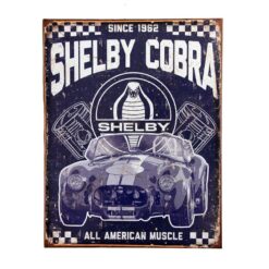 Placa Decorativa Shelby Cobra