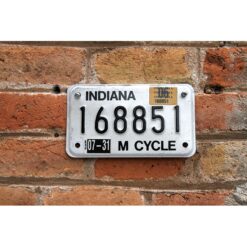 Matrículas Americanas Indiana Moto Relieve