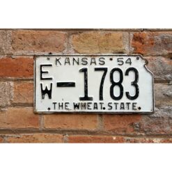 Matrículas Americanas Kansas Año 1954