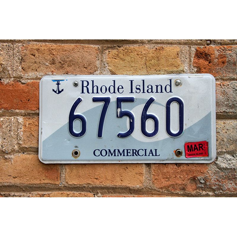 Matrículas Americanas Rhode Island Commecial