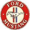 Placa decorativa de metal Ford Mustang Globo 35 cm