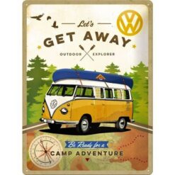 Placa decorativa Volkswagen Camp Adventure 30x40 cm