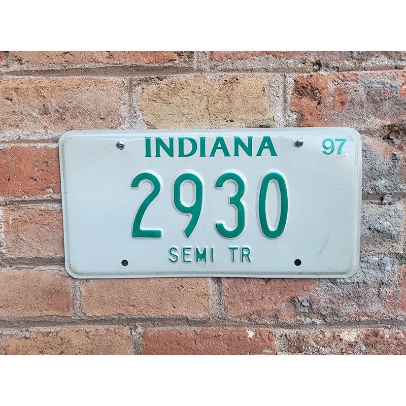 Matrículas Americanas Indiana Año 1997 Semi TR