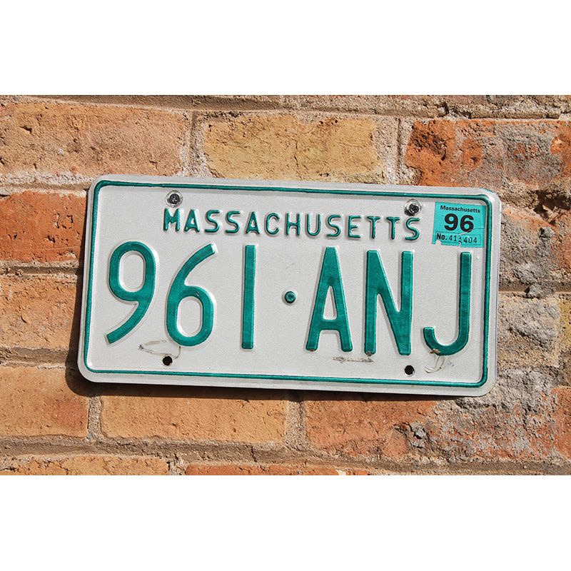 Matrículas Americanas Massachusetts Año 1977 - 1993