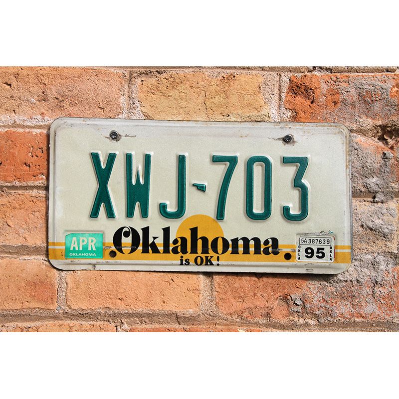 Matrículas Americanas Oklahoma Año 1982