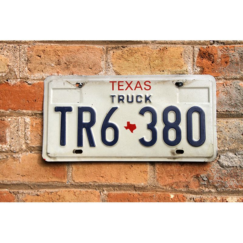Matrículas Americanas Texas Truck