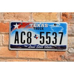 Matrículas Americanas Texas Truck Lone Star Plana