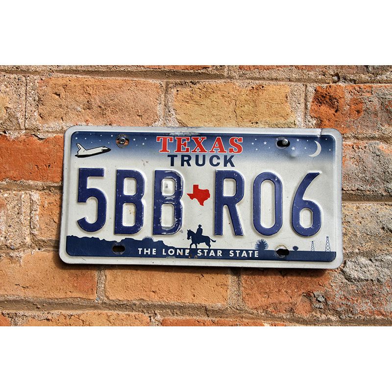 Matrículas Americanas Texas Truck Lone Star