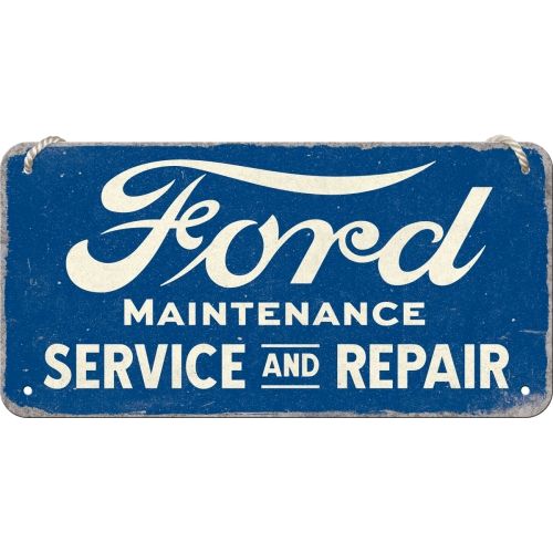 Placa decorativa Matricula de Moto Ford 10x20 cm