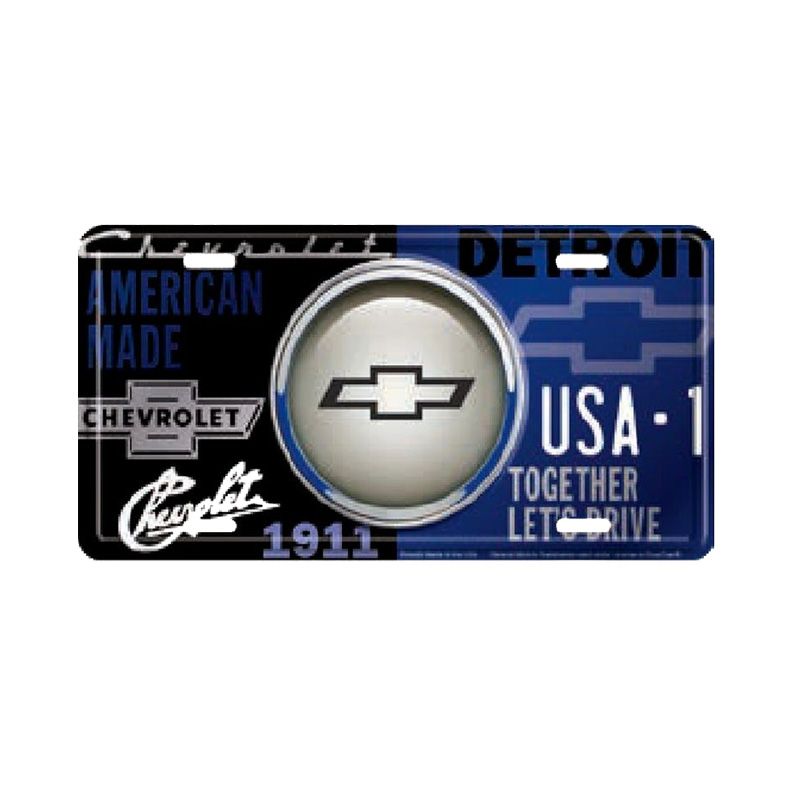 Placa de Matricula Decorativa Chevrolet Usa