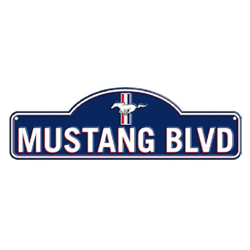 Placa Decorativa Mustang BLVD
