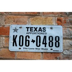 Matrículas Americanas Texas Apportioned