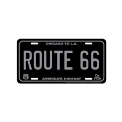 Placa de Matricula Decorativa Route 66  Chicago to LA