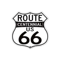 Emblema Placa de Metal Route 66 Centenario