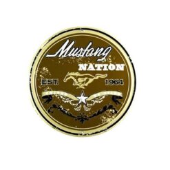 Placa Decorativa Mustang Nation 30 cm