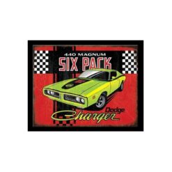 Placa Decorativa Dodge Charger Six Pack
