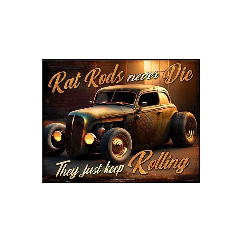 Placa decorativa Rat Rods
