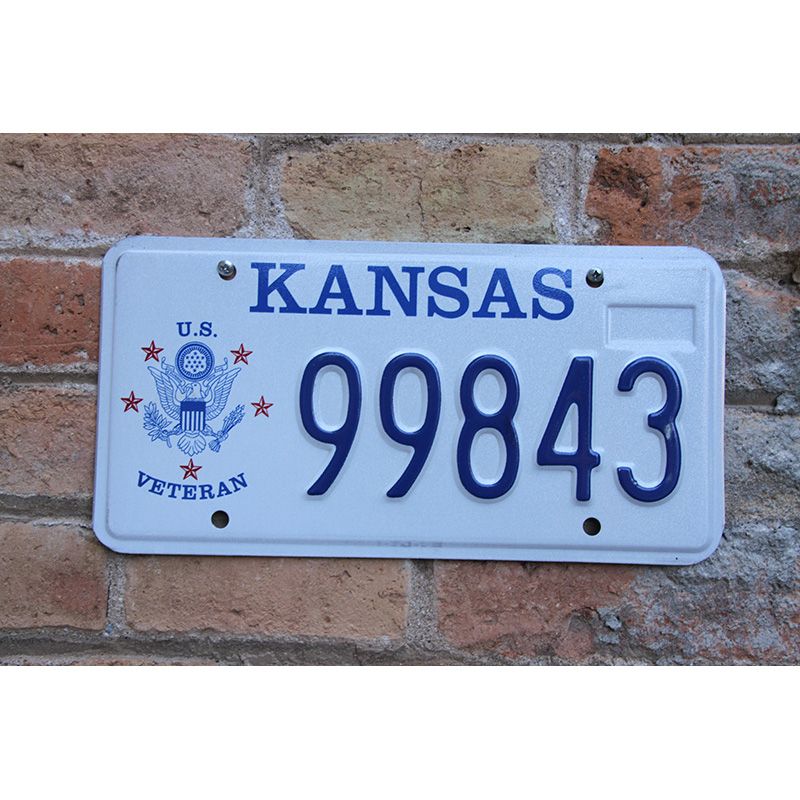 Matrículas Americanas Kansas US Veteran