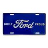 Placa de Matricula Decorativa Ford Built Proud