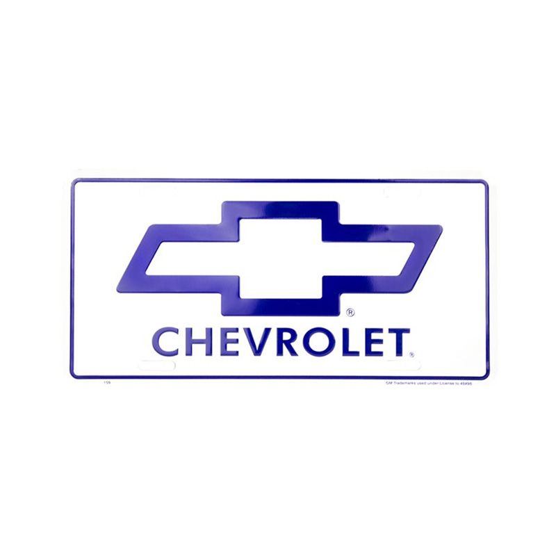 Placa de Matricula Decorativa Chevrolet